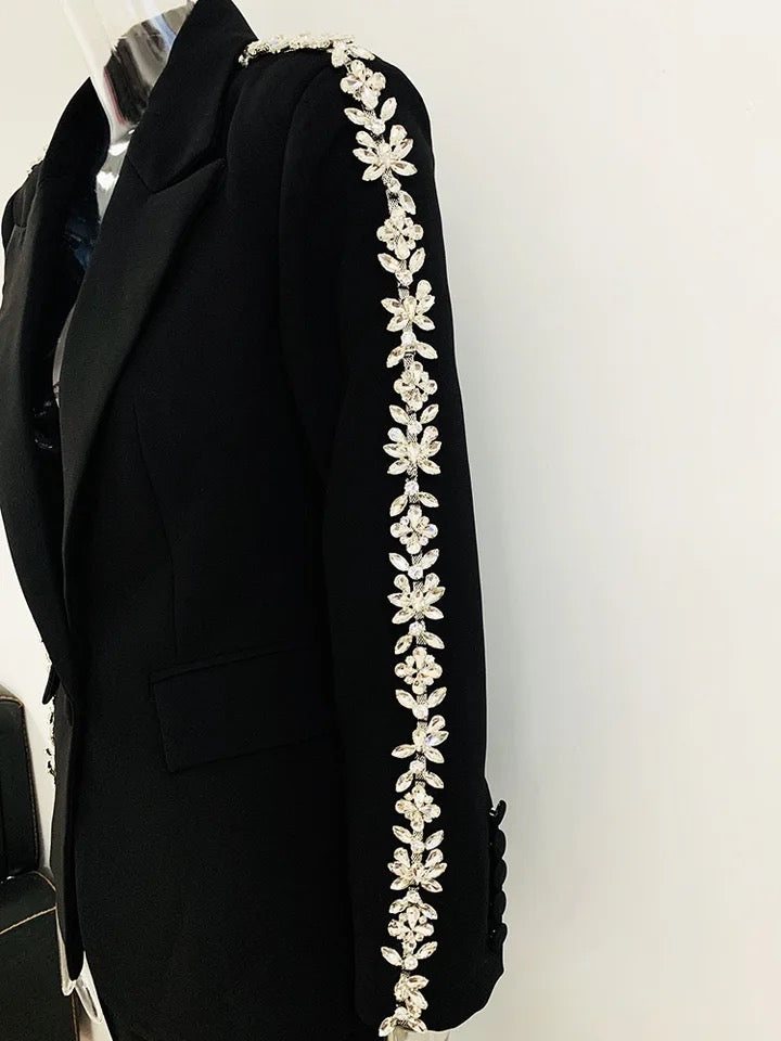 Crystal Beaded Rhinestones Sew Business Suits