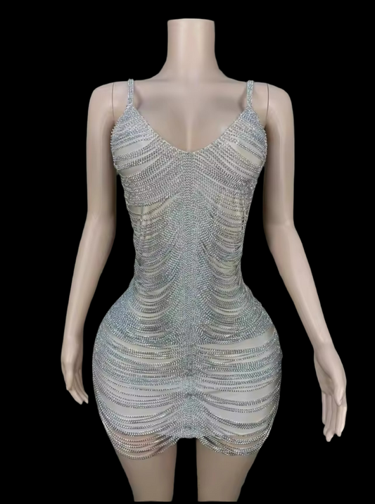 Elizabeth silver dress