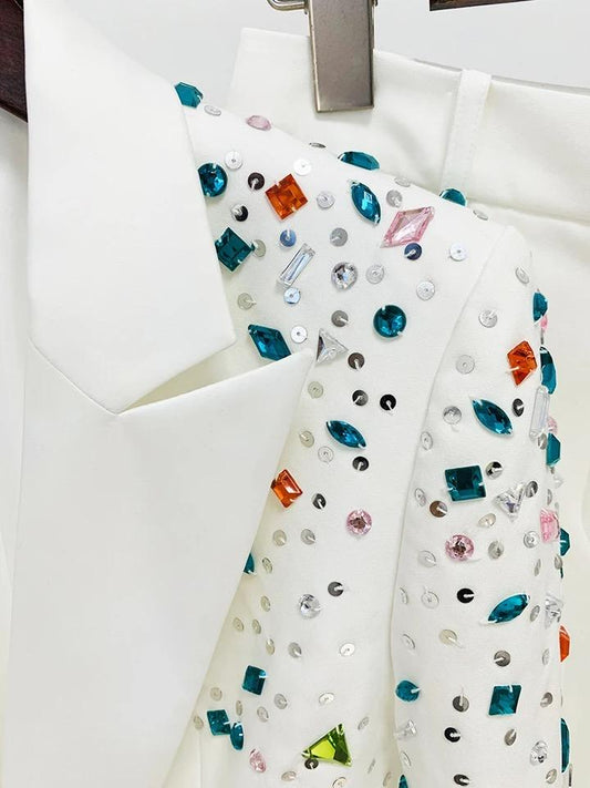 Color Bided Business Suit