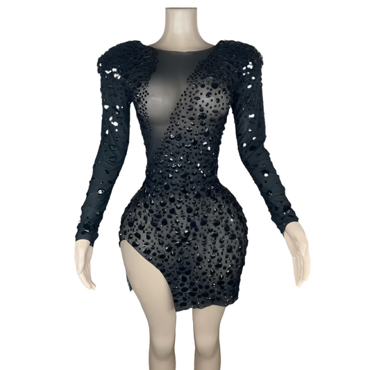 Split Mini Diamond Dress