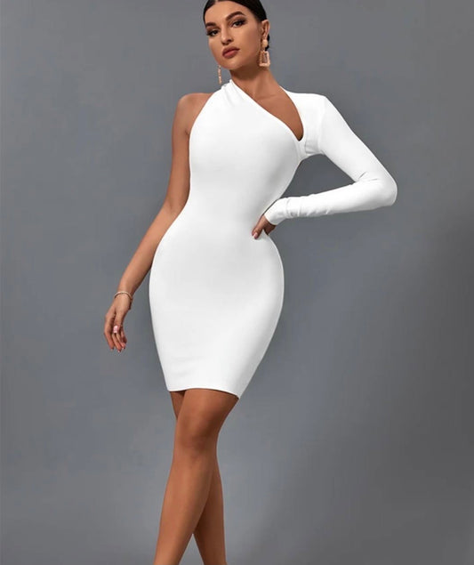 Snow Cut out bandage dress