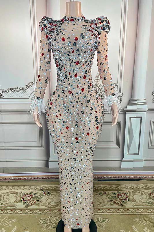 Full Diamond Long Dress
